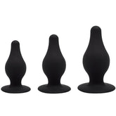 SILEXD - KIT PLUG ANAL PREMIUM SILEXPAN SILICONE THERMOREACTIF TAILLE S/M/L